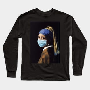 The Girl with the Face Mask Long Sleeve T-Shirt